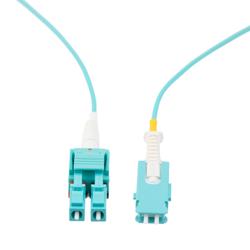 Picture of SN to LC Uniboot Cable Assembly, UPC Polished, Multimode OM3, Riser Rated, 15 Meter