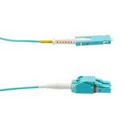 Picture of SN to LC Uniboot Cable Assembly, UPC Polished, Multimode OM4, Riser Rated, 5 Meter