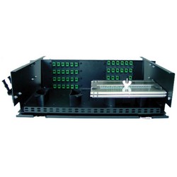 Picture of Fiber Enclosure Rack Mount 3U, with 8 FSP  Sub panel openings