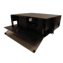 Picture of Fiber Enclosure Rack Mount 3U, with 8 FSP  Sub panel openings