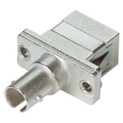 Picture of Fiber Adapter, ST / SC (Rectangular Mounting), Bronze Alignment Sleeve