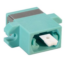 Picture of Fiber Optic MPO Coupler, Black w/ Mounting Flange