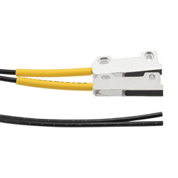 Fiber Optic Sensor Cable, 2M Array-type, Thru-beam, R25 POF with ...