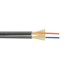 Picture of 1-Meter Interval OM1 MMF 62.5/125 Duplex Fiber Cable 1.6mm OD Slate OFNR