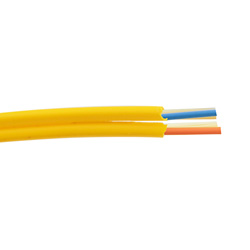 Picture of 1-Meter Interval SMF 9/125 Duplex Fiber Cable 1.6mm OD Yellow OFNP