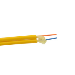 Picture of 1-Meter Interval SMF 9/125 Duplex Fiber Cable 3.0mm OD Bend-Insensitive Yellow OFNP