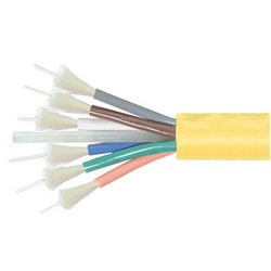 Picture of 1 Meter Interval 9/125 Bend Insensitive 6 Count Breakout Bulk Cable, 2.5mm Sub Units