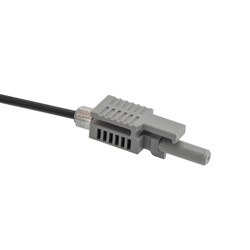 Picture of HFBR-4503 Simplex Fiber Connector for 1.0mm POF, Latching, Grey for 2.2mm OD Cable