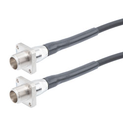 Picture of Fiber Optic Outdoor patch cable, 4 fiber SMF(G.657.A2), 4 core AARC(Socket) to 4 core AARC(Socket) with Armored 7.0mm LSZH jacket, 2M