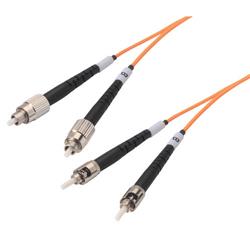 Picture of OM2 50/125, Multimode Fiber Cable, Dual FC to Dual ST 1.0m