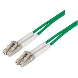 Picture of OM1 62.5/125, Multimode Fiber Cable, Dual LC / Dual LC, Green 1.0m