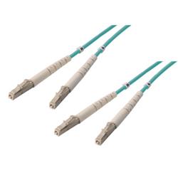 Picture of OM4 50/125  Multimode Fiber Cable, Dual LC / Dual LC, 3.0m