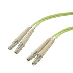 Picture of OM5 50/125 Multimode Fiber Cable, Dual LC / Dual LC, 20m with OFNR Zipcord Jacket