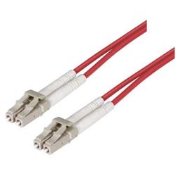 Picture of OM1 62.5/125, Multimode Fiber Cable, Dual LC / Dual LC, Red 1.0m