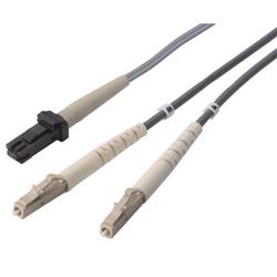 Picture of OM1 62.5/125, Multimode Fiber Cable, MT-RJ / Dual LC, 3.0m