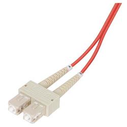 Picture of OM1 62.5/125, Multimode Fiber Cable, Dual SC / Dual SC, Red 1.0m