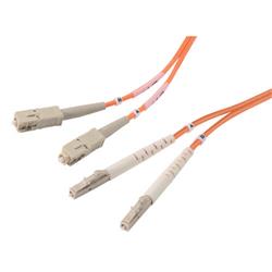 Picture of OM2 50/125, Multimode Fiber Cable, Dual SC / Dual LC, 1.0m