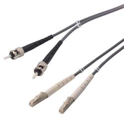 Picture of OM1 62.5/125, Multimode Fiber Cable, Dual ST / Dual LC, 2.0m