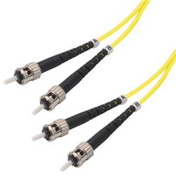 Picture of OM1 62.5/125, Multimode Fiber Cable, Dual ST / Dual ST, Yellow 1.0m