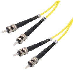 Picture of OM2 50/125, Multimode Fiber Cable, Dual ST / Dual ST, Yellow 5.0m
