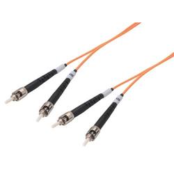 Picture of OM2 50/125, Multimode Fiber Optic Cable, Dual ST / Dual ST, 2.0m