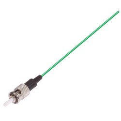 Picture of OM1 62.5/125  900um Fiber Pigtail ST, Green 1.0m