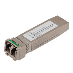 Picture of Fiber Optic Transceiver, SFP+, DWDM, Channel 25, ZR SMF 80KM, 10G DDM, MSA Compatible