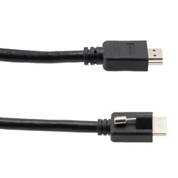 Picture of HDMI 2.0 Male Top Screw to HDMI Male Non Screw, 1 meter