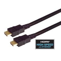 Picture of High Speed HDMI  Cable with Ethernet, Male/ Male, Black Overmold 4.0 M