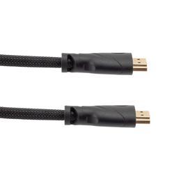 Picture of Nylon Braided Cable, HDMI 2.0 Male to Male with Ferrites, Supports 4K Resolution, 3 Meter