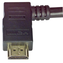 Picture of High Speed HDMI  Cable with Ethernet, Male/ Right Angle Male, Right Exit 0.5 M