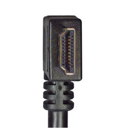 Picture of High Speed HDMI  Cable with Ethernet, Male/ Right Angle Male, Left Exit 1.0 M