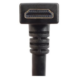 Picture of High Speed HDMI  Cable with Ethernet, Male/ Right Angle Male, Top Exit 0.5 M
