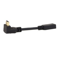 Picture of HDMI A Right Angle Male to HDMI A female Dongle Cable