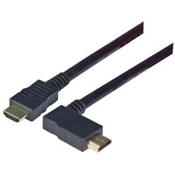 Picture of High Speed HDMI  Cable with Ethernet, Male/ Right Angle Male, LSZH, Right Exit  4.0 M
