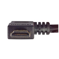 Picture of High Speed HDMI  Cable with Ethernet, Male/ Right Angle Male, LSZH, Left Exit 0.5 M