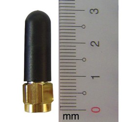 Picture of 2.4 GHz 0 dBi Rubber Duck STUB Antenna - RIGID RP-SMA Plug