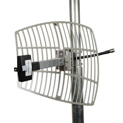 Picture of 2.4 GHz to 2.5 GHz 15 dBi Lightweight Die-cast Grid Antenna TNC Male Connector