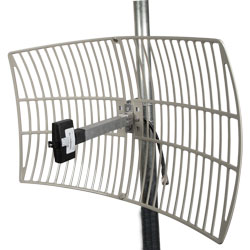 Picture of 2.4 GHz to 2.5 GHz 20 dBi Lightweight Die-cast Grid Antenna Type N Male Connector