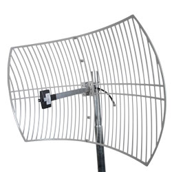 2.4 GHz to 2.5 GHz 24 dBi Lightweight Die-cast Grid Antenna TNC Male ...