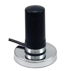 Picture of 2.4/4.9-5.8 GHz 3 dBi Black Omni Antenna w/ Magnetic Mount - RP-SMA Plug Connector