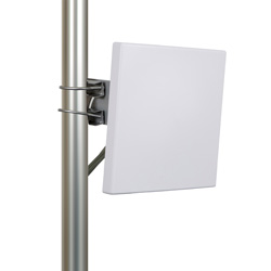 Picture of 2.4 GHz-2.5 GHz / 5.1 GHz-7.2 GHz, 6/6 dBi WiFi 6e 4x4 Dual Pol MIMO Outdoor Flat Panel Antenna - 4 x RP-SMA on 1 meter RG58 pigtail