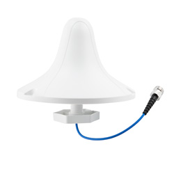 Picture of 617-960 MHz/1710-2700 MHz/3400-4200 MHz/4900-6000 MHz Low PIM Rated Dome V-pol Omni DAS Antenna, Ceiling Mount, 4.3-10 Female Connector