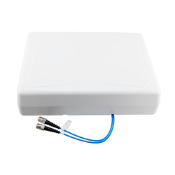 Picture of 617-960 MHz/1710-2700 MHz/3300-4200 MHz/4900-6000 MHz Low PIM Rated X-pol 5.5 dBi Panel DAS Antenna, Wall Mount, 2xType N Female Connector