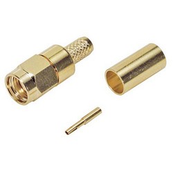RP-SMA Crimp for 200-Series Cable Gold - HPC202