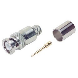 Picture of 50 Ohm BNC Crimp Plug for Belden 9913 Cable