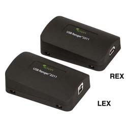 Picture of Icron USB 2.0 Ranger 2211 1-Port Cat5e (or better) USB Extender System with Flexible Power (100m Max