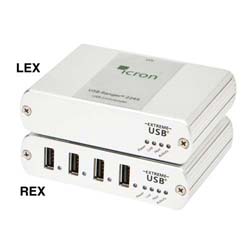 Picture of Icron USB 2.0 Ranger 2244 4-Port Singlemode Duplex LC USB Extender System (10km Max)