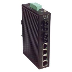 Picture of IES-Series 6 Port Industrial Ethernet Switch 4x RJ45 10/100TX 2x Duplex SC 100FX Multimode 2km