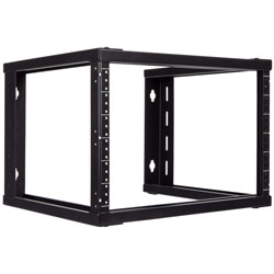 Picture of 6U Wall Mount Open Frame Rack 19" Threaded (12-24) 15 inch depth Black